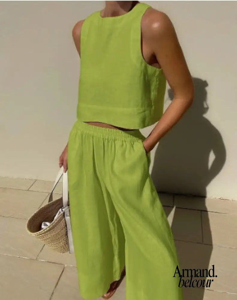 Cintia | Conjunto Elegante Verde / S