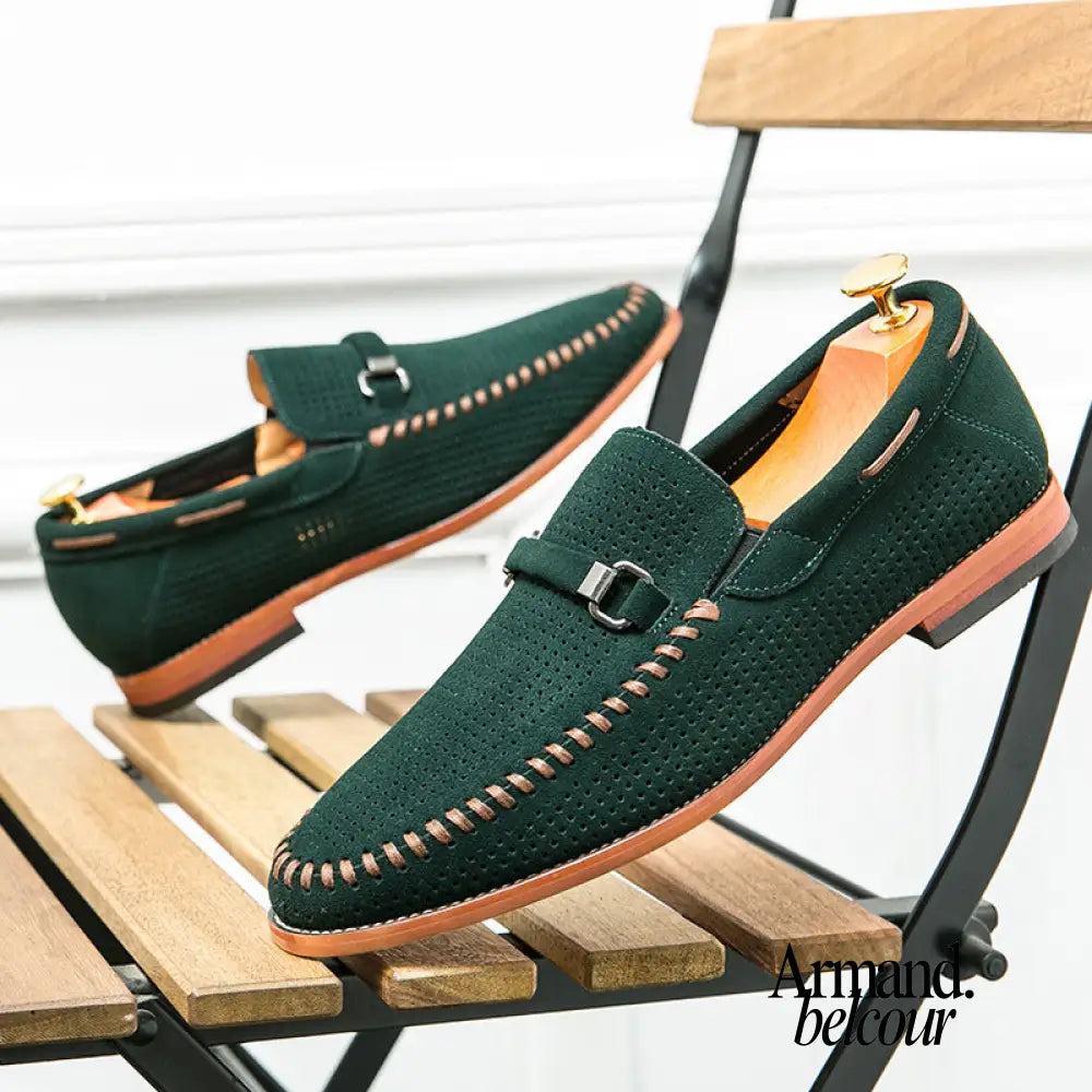 Climent - Mocasines casuales de ante antideslizantes