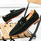 Climent - Mocasines casuales de ante antideslizantes