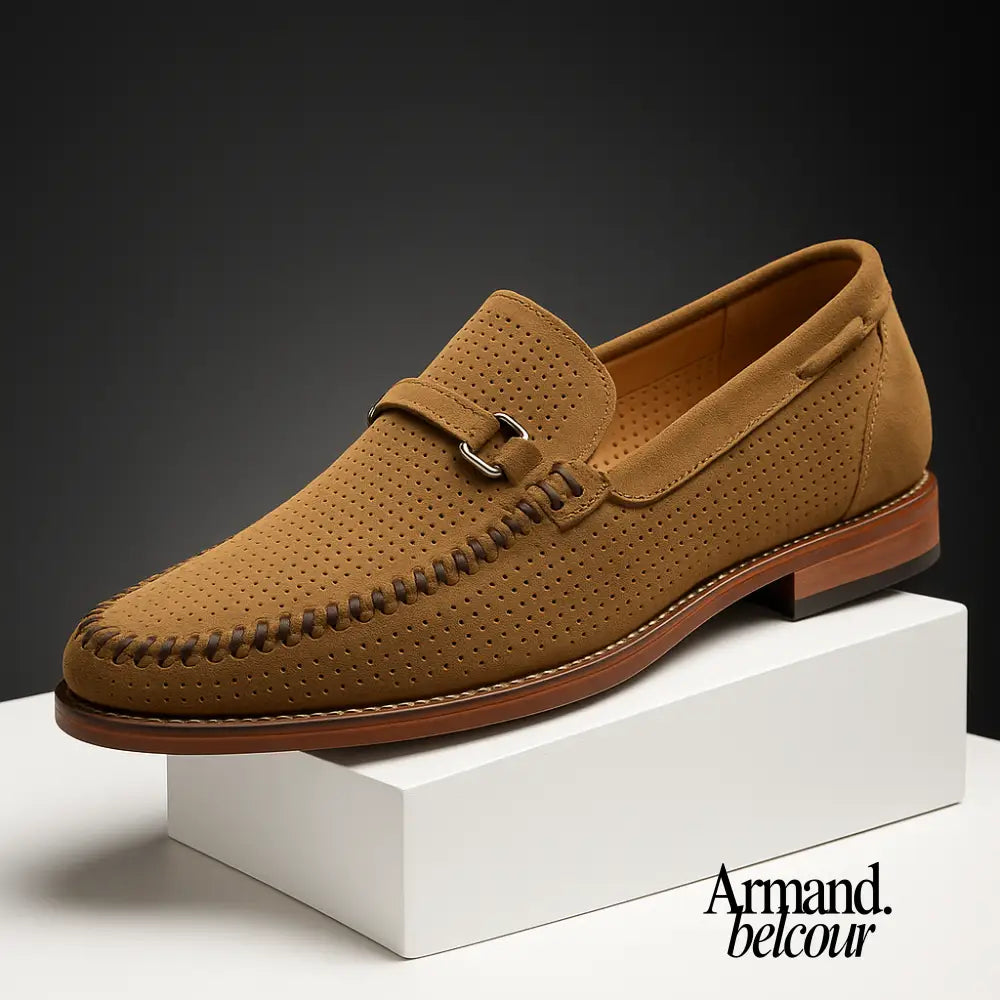 Climent - Mocasines casuales de ante antideslizantes Marrón / 37