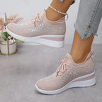 Gabriele |  Stützende Sneakers mit funkelnden Strasssteinen