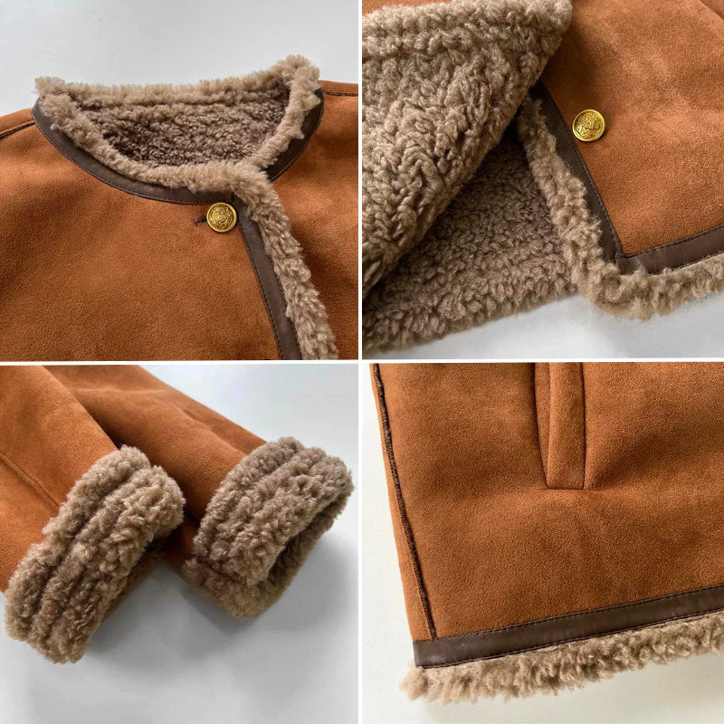 Soraya | Jacke mit Shearling-Besatz
