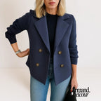 Elena | Abrigo casual de primera calidad Azul / XS