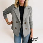 Elena | Abrigo casual de primera calidad Gris / XS