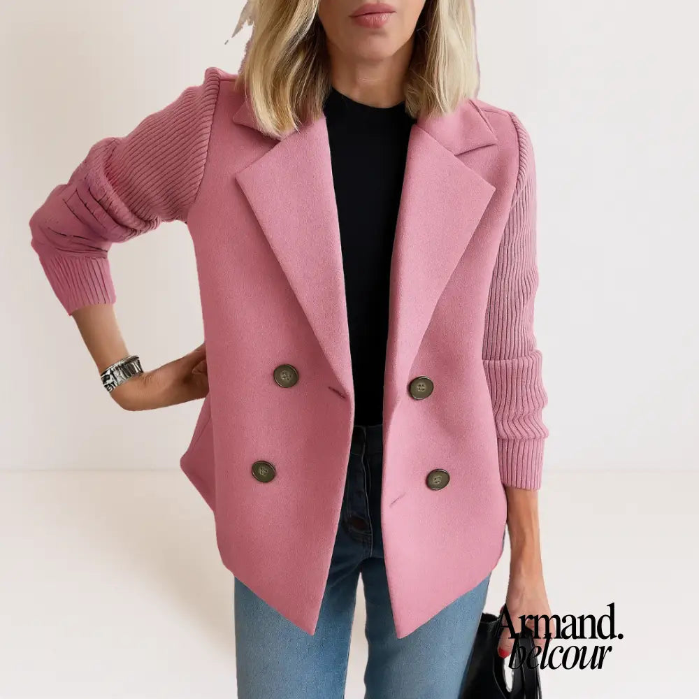 Elena | Abrigo casual de primera calidad Rosa / XS