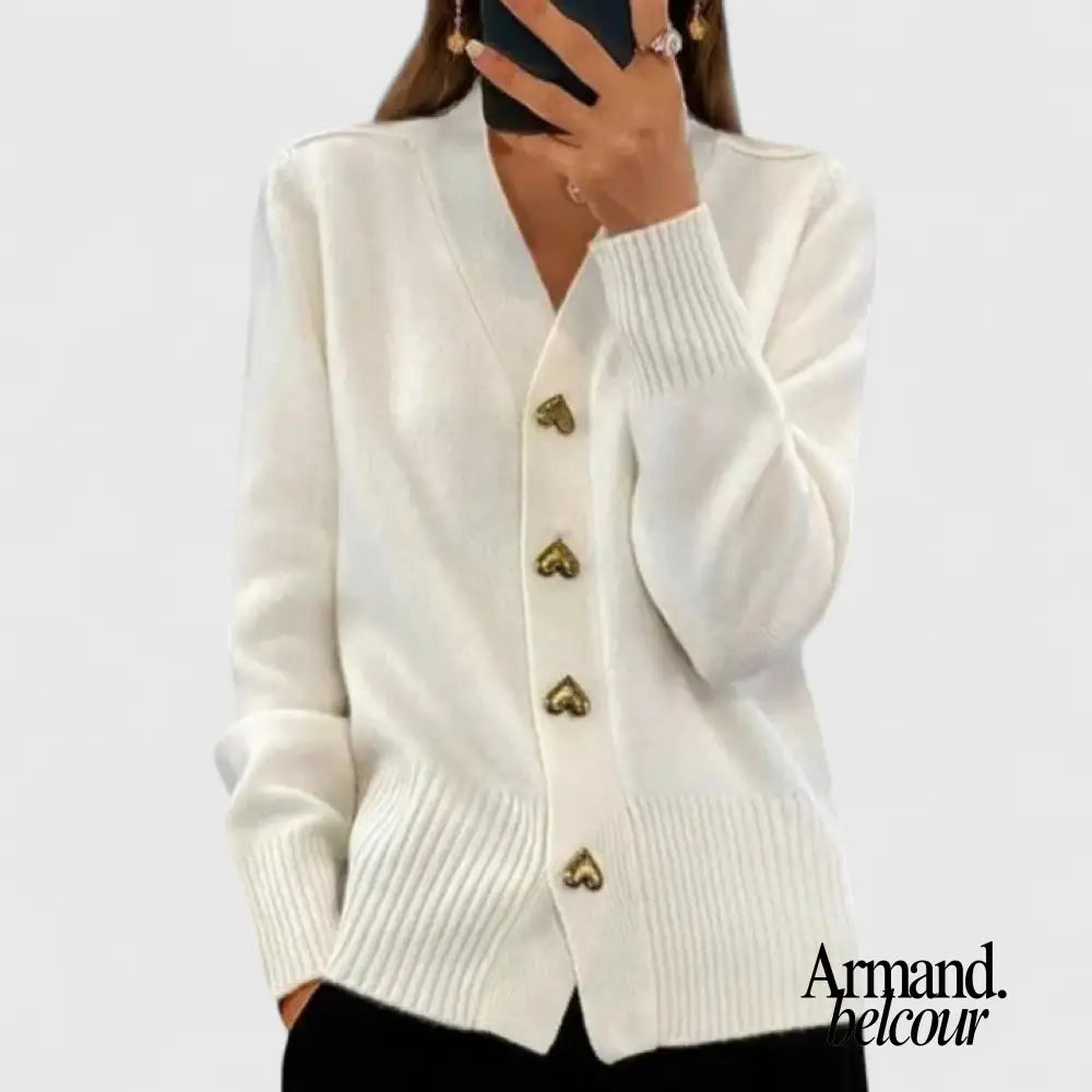 Elvira | Cárdigan elegante Blanco / S Cardigans