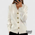 Elvira | Cárdigan elegante Blanco / S Cardigans