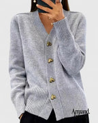 Elvira | Cárdigan elegante Gris / S Cardigans