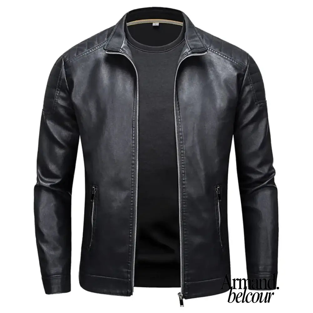 Emilio | La chaqueta de cuero definitiva para el hombre moderno Negro / M