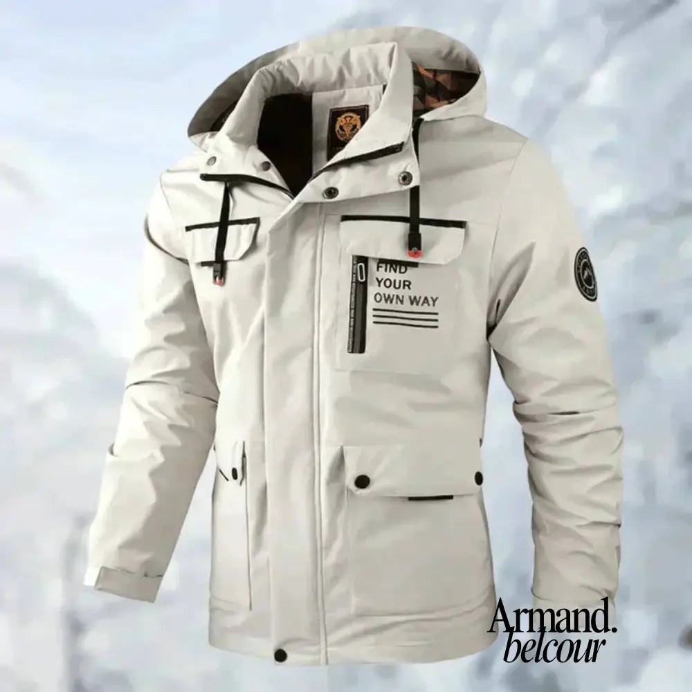 Eric | Chaqueta impermeable para exteriores Blanco / M