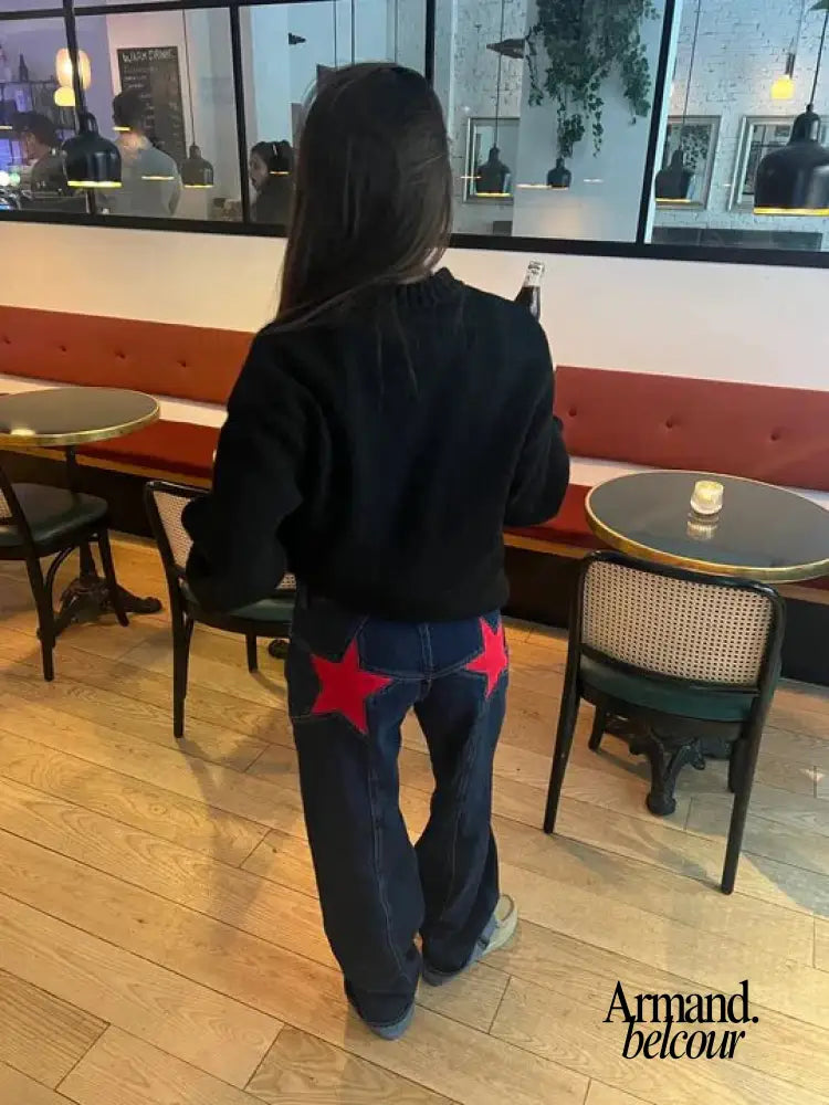 Estela | Jeans Vintage Star Azul Oscuro/Estrella Roja / S-36 jeans