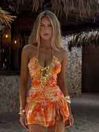 Isadora | Kurzes Boho Kleid Sunset Edition