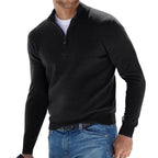EGEO - Maglione Basico da Uomo con Zip