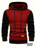 Fede | Sudadera con capucha y bolsillo Rojo / S