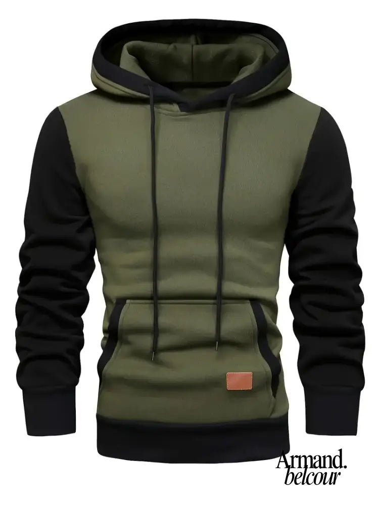Fede | Sudadera con capucha y bolsillo Verde Militar / S