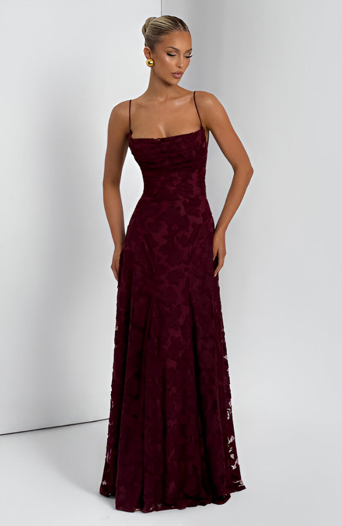 Francis | Romantisches Spitzen-Maxikleid