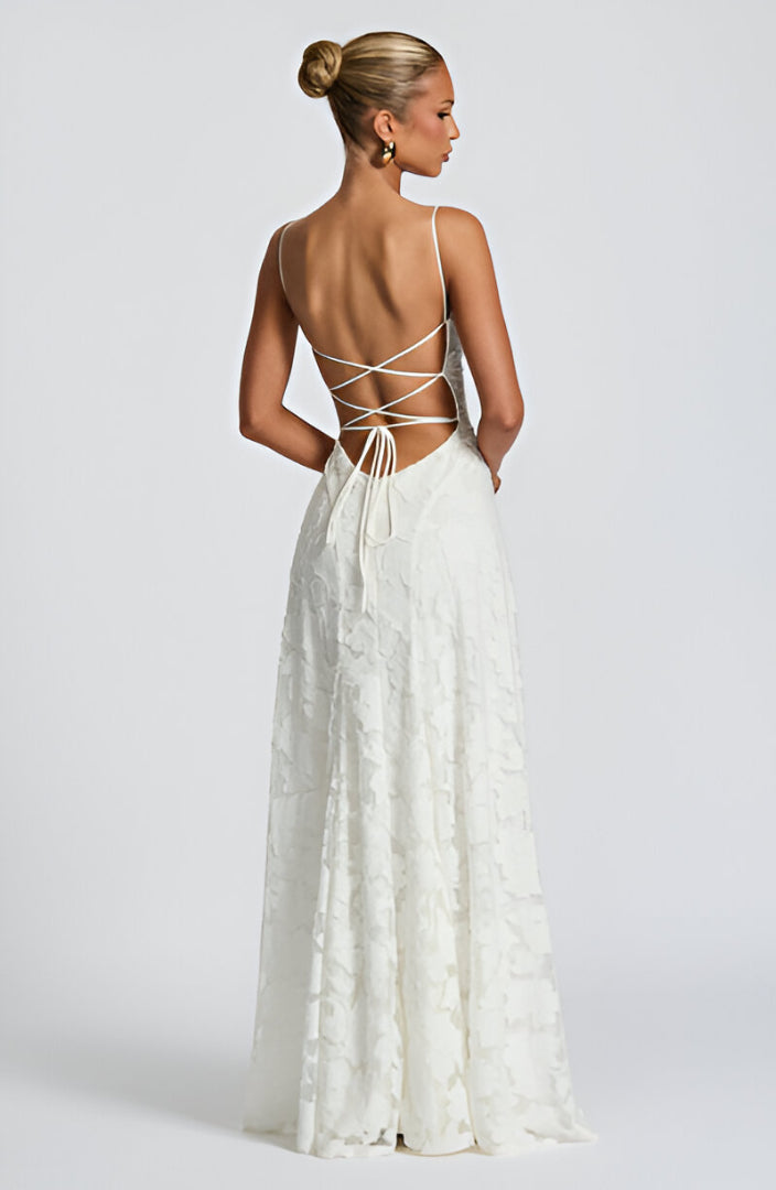 Francis | Romantisches Spitzen-Maxikleid