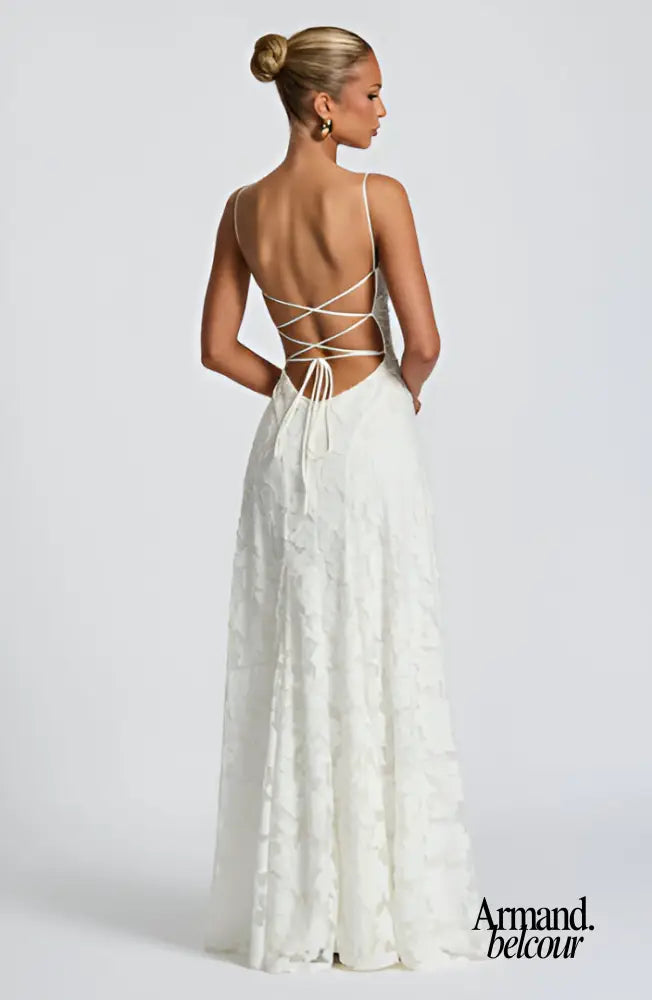 Francis | Vestido largo de encaje romántico Kleider