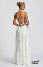 Francis | Vestido largo de encaje romántico Kleider