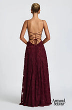 Francis | Vestido largo de encaje romántico Kleider