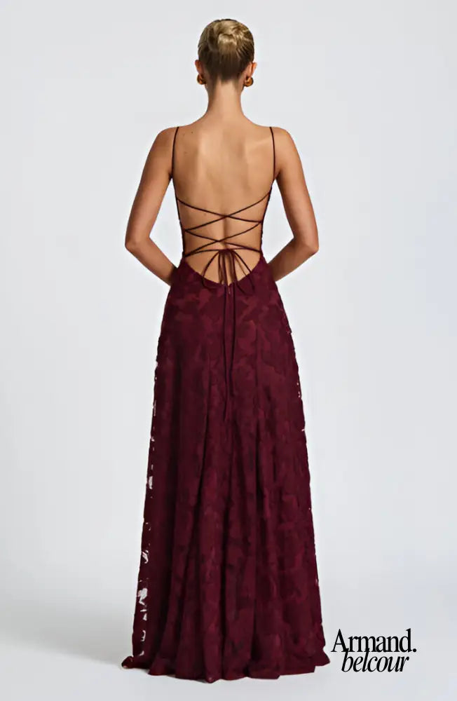 Francis | Vestido largo de encaje romántico Kleider