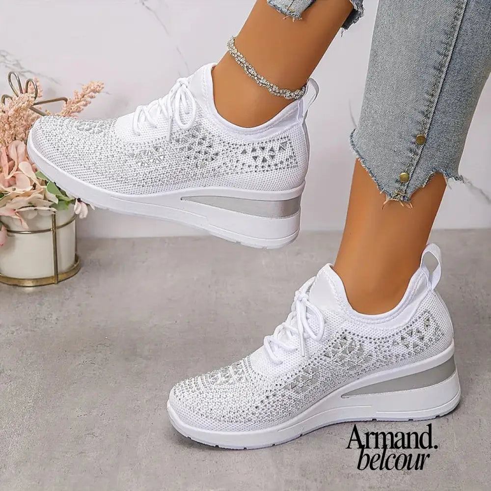 Gabriela | Zapatillas deportivas de sujeción con brillantes