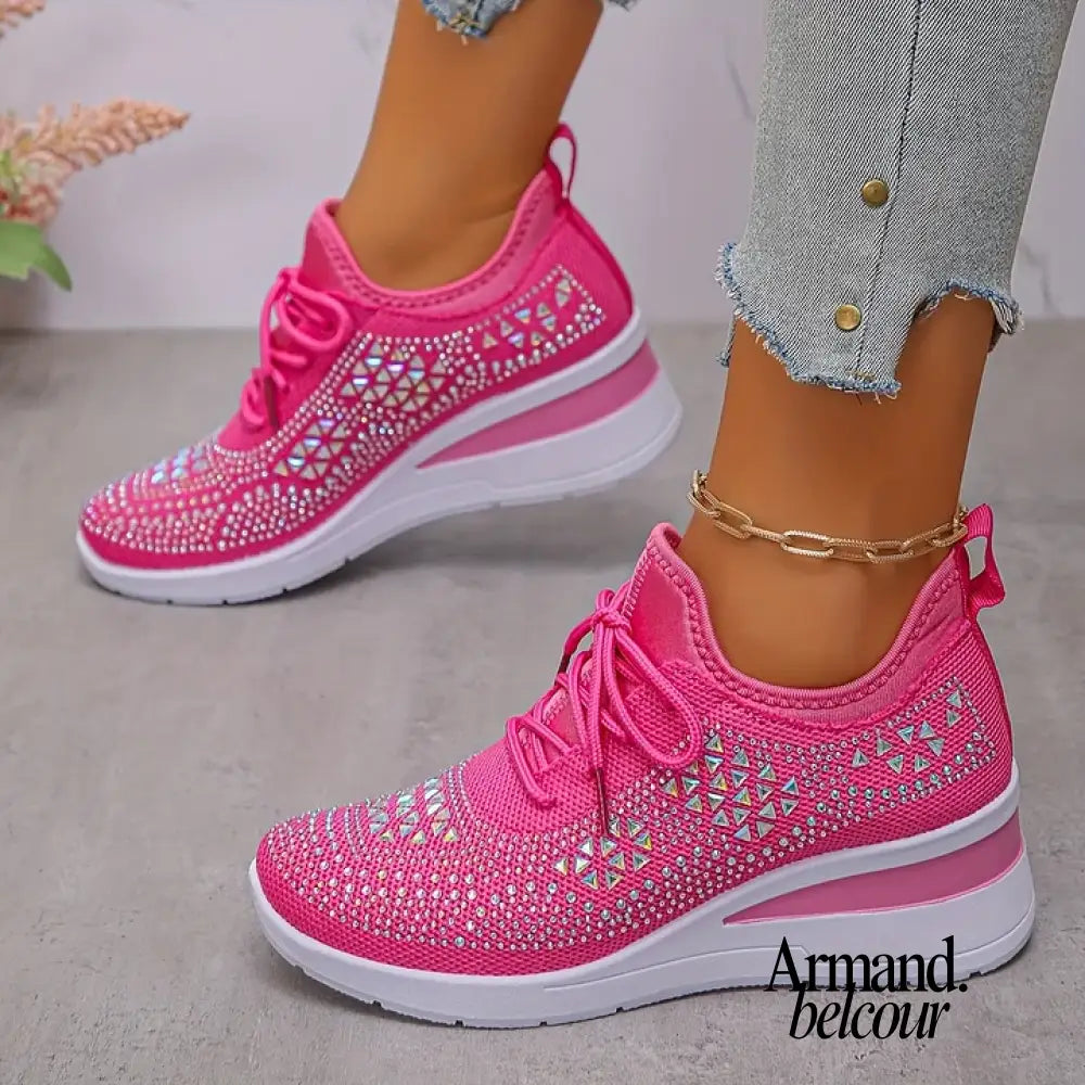 Gabriela | Zapatillas deportivas de sujeción con brillantes