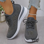 Gabriela | Zapatillas deportivas de sujeción con brillantes