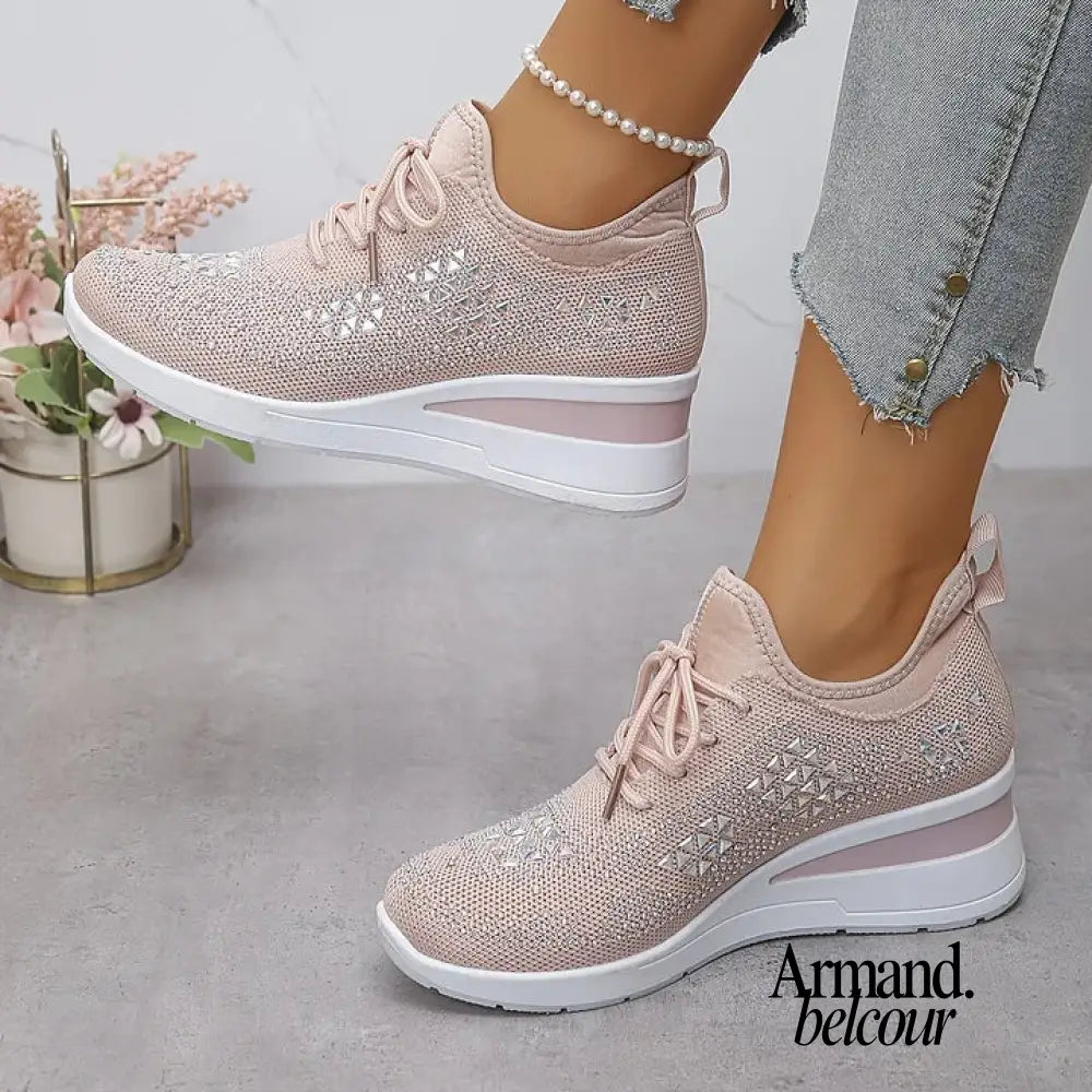 Gabriela | Zapatillas deportivas de sujeción con brillantes