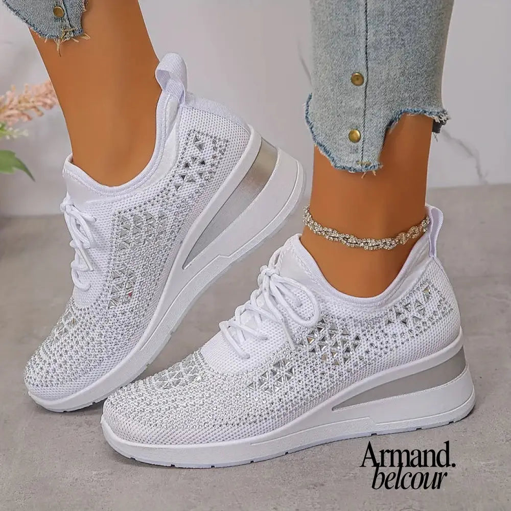 Gabriela | Zapatillas deportivas de sujeción con brillantes