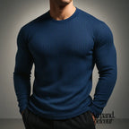 Germán | Suéter acanalado Azul / S