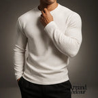 Germán | Suéter acanalado Blanco / S