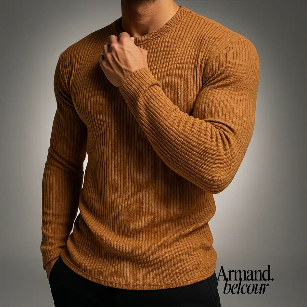 Germán | Suéter acanalado Marrón / S