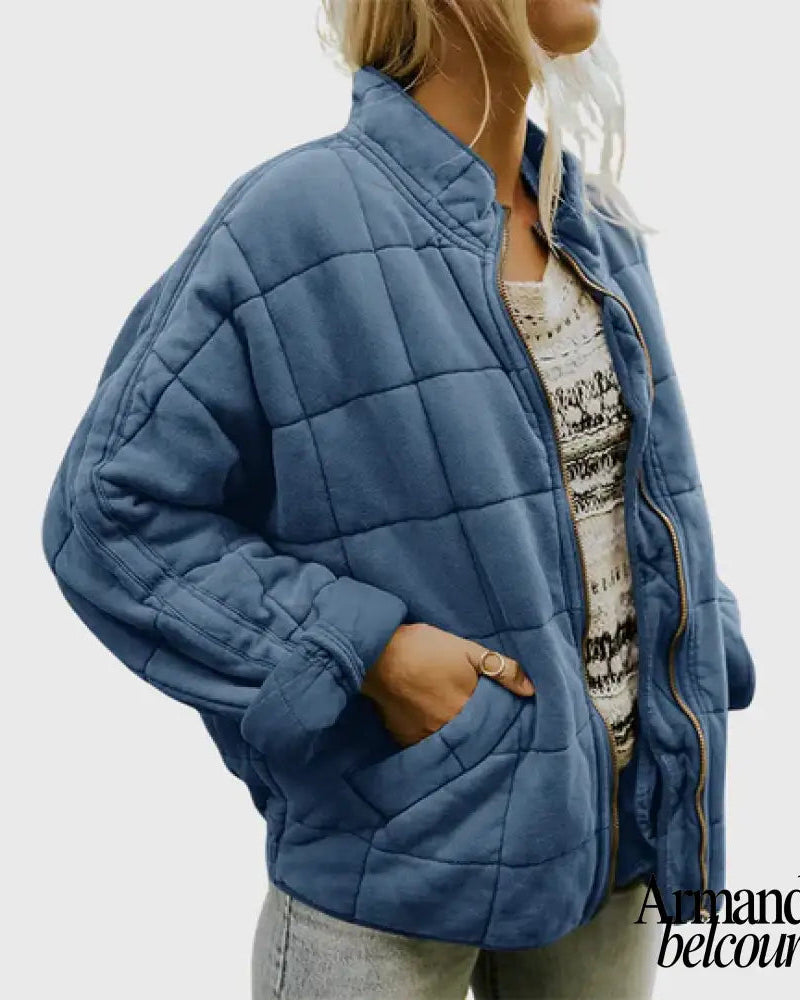 Grid | Chaqueta elegante Azul Claro / S