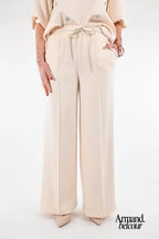 Hally | Pantalón cómodo para mujer - Crema Abbigliamento e accessori