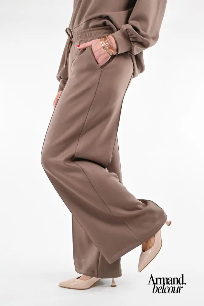 Hally | Pantalón cómodo para mujer - Marrón Abbigliamento e accessori