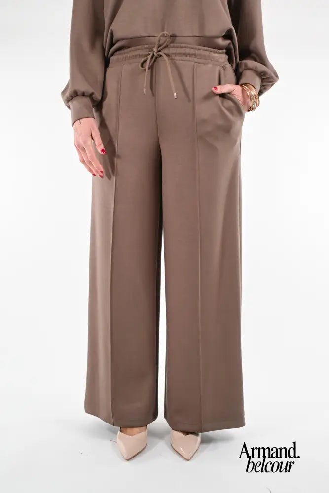 Hally | Pantalón cómodo para mujer - Marrón Abbigliamento e accessori