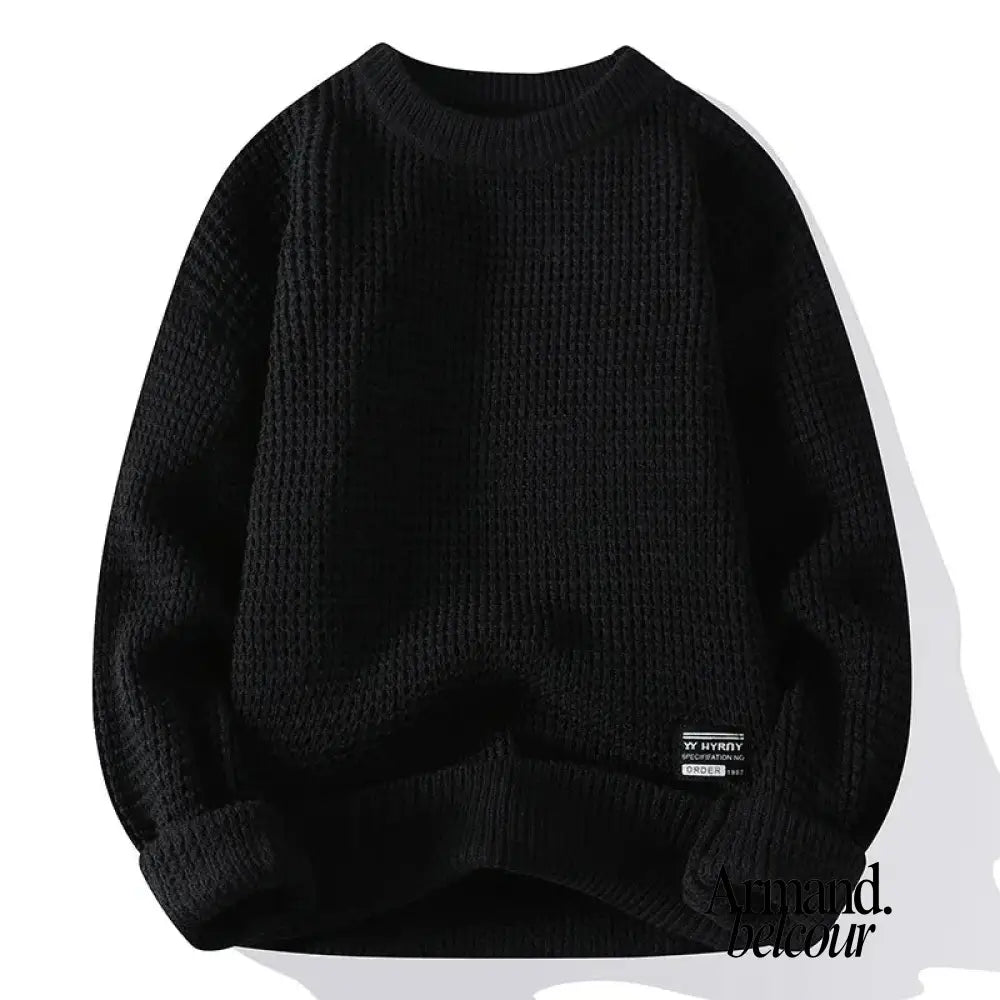 Hanna | Suéter de punto de manga larga Negro / M