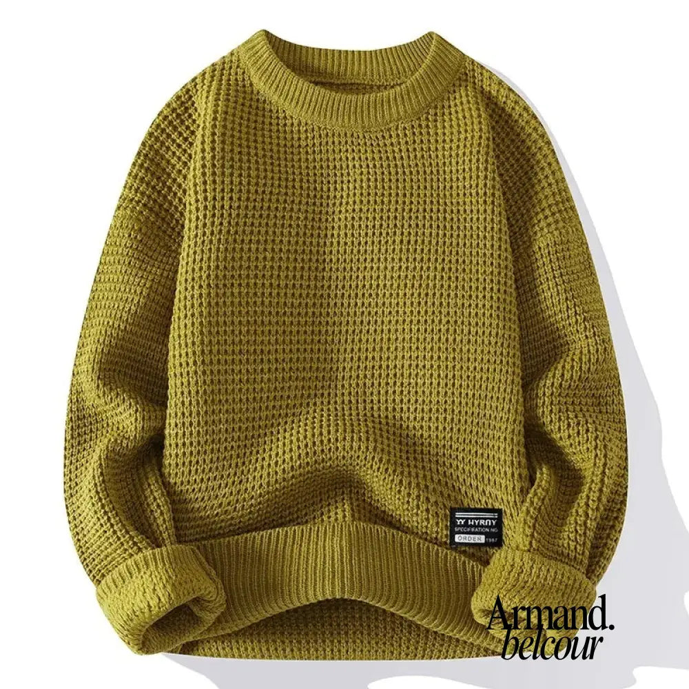 Hanna | Suéter de punto de manga larga Verde Oliva / M