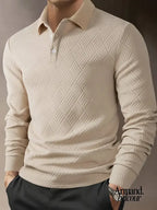 Henry | Polo casual con botones y trama especial Caqui / M