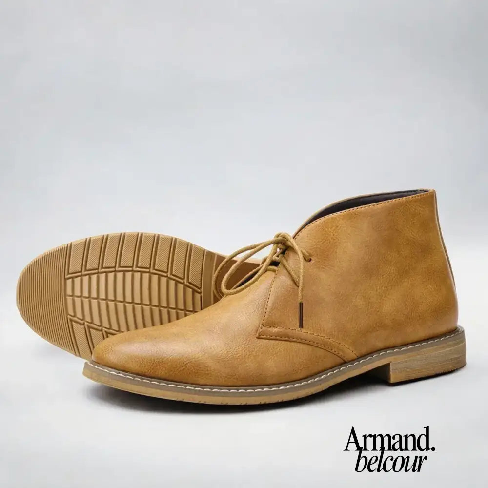 Heraldo | Botas chukka de cuero Marrón claro / 38