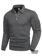 Izan | Polo texturizado con bolsillo en la manga Gris / M