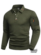 Izan | Polo texturizado con bolsillo en la manga Verde / M