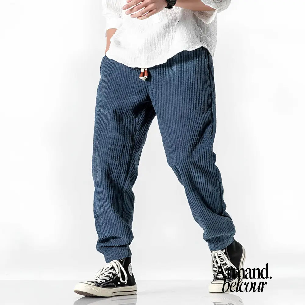 Jeremy | Pantalones de pana Blauw / XS