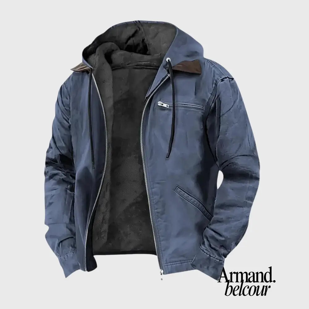 Joaquín | Elegante chaqueta de otoño Azul / S