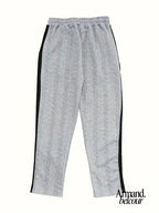 Jonás | Pantalones de punto de pierna ancha con botones laterales