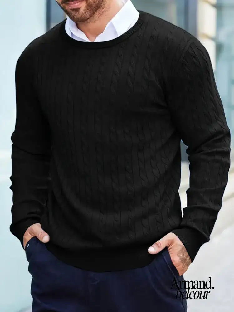 Jonny | Suéter de cuello alto de punto de manga larga