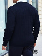 Jonny | Suéter de cuello alto de punto de manga larga