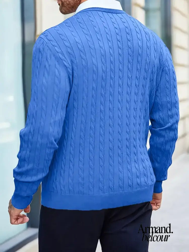 Jonny | Suéter de cuello alto de punto de manga larga