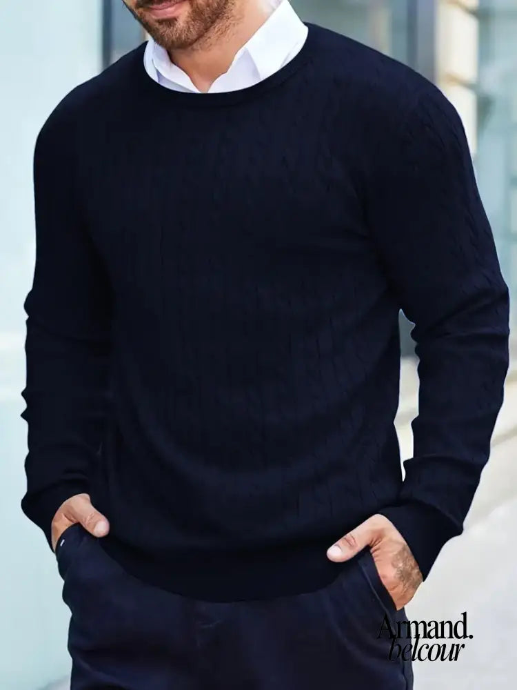 Jonny | Suéter de cuello alto de punto de manga larga